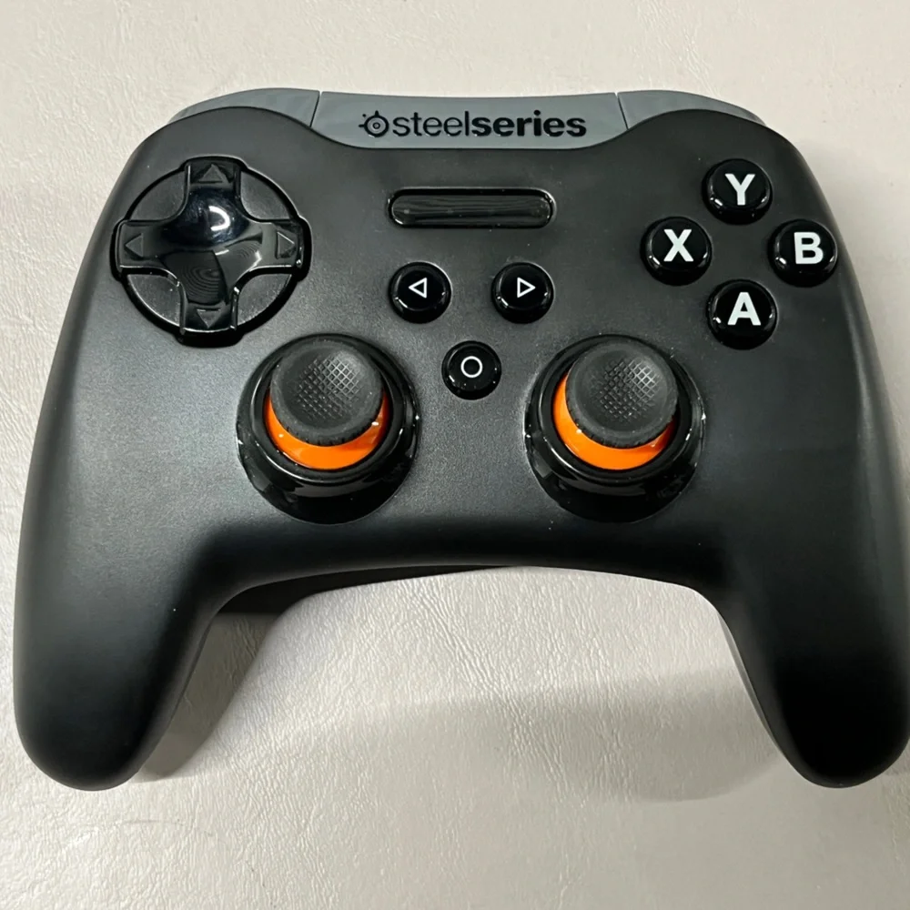 SteelSeries Black and Orange Gaming Controller